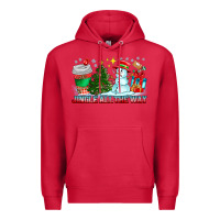 Cardinal Jingle All The Way Premium Hoodie - CowhideDigitalArt