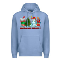 Colony Blue Jingle All The Way Premium Hoodie - CowhideDigitalArt