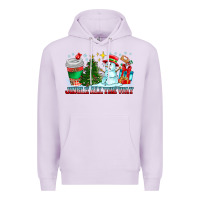 Lilac Jingle All The Way Premium Hoodie - CowhideDigitalArt