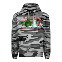 Slate Camo Jingle All The Way Premium Hoodie - CowhideDigitalArt