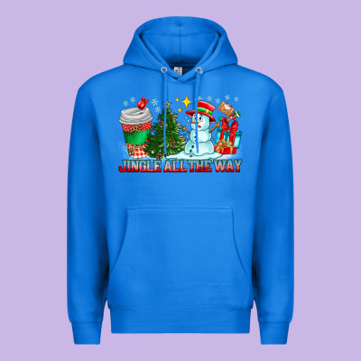 Jingle All The Way Premium Hoodie Designed By Cowhidedigitalart