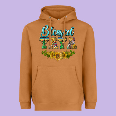 Blessed Yaya Heavyweight Hoodie Designed By Barkaloodesign