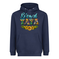 Navy blessed yaya Heavyweight Hoodie - BarkalooDesign