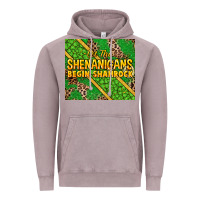 Vintage Zinc Let the shenanigans begin shamrock tumbler Vintage Hoodie - HowdyJamesFarm