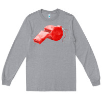 Heather Grey whistle  fa element Long Sleeve Tee - FaDigitalArtStudio