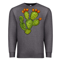 Charcoal Heather cactus Premium Sweatshirt - BarkalooDesign