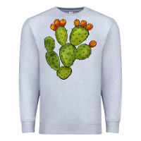 Heather Grey cactus Premium Sweatshirt - BarkalooDesign