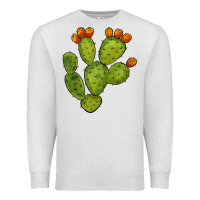 Oatmeal Heather cactus Premium Sweatshirt - BarkalooDesign