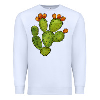 White cactus Premium Sweatshirt - BarkalooDesign