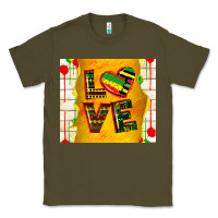 Army Green juneteenth love Classic Tee - TumblerDesignByShophia