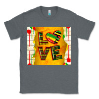 Charcoal Heather juneteenth love Classic Tee - TumblerDesignByShophia