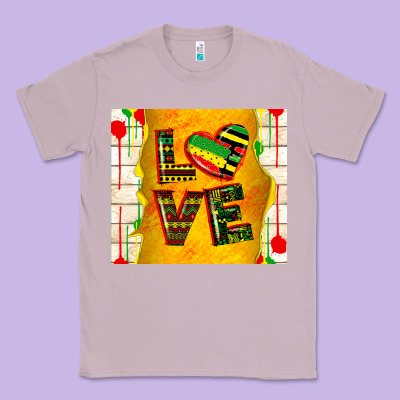 Juneteenth Love Classic Tee Designed By Tumblerdesignbyshophia