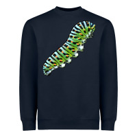 Navy Papilio Machaon Caterpillar Heavyweight Sweatshirt - LillyAllenDesigns
