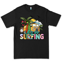 Black Let's go surfing Premium Tee - NancyCooperArtShop