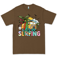 Cacao Let's go surfing Premium Tee - NancyCooperArtShop