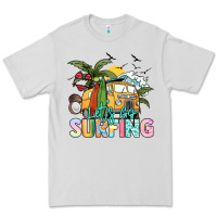 Dove Grey Let's go surfing Premium Tee - NancyCooperArtShop