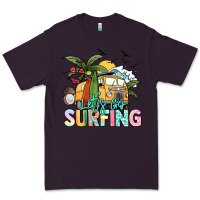 Plum Let's go surfing Premium Tee - NancyCooperArtShop