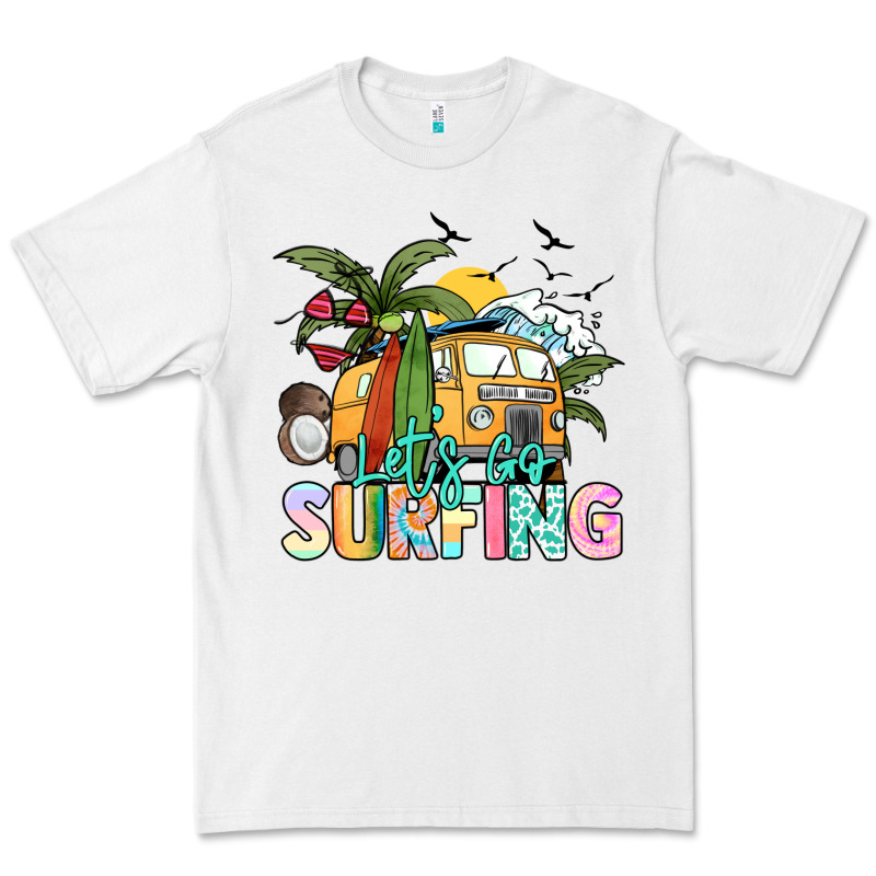 Let's Go Surfing Premium Tee by NancyCooperArtShop | Teevron