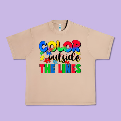 Color Outside The Lines Urban Heavy Tee Designed By Cowgirlartshop