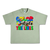 Oil Green Color outside the lines Urban Heavy Tee - CowGirlArtShop