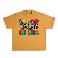 Peanut Butter Color outside the lines Urban Heavy Tee - CowGirlArtShop