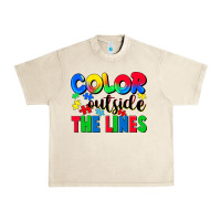 Sandshell Color outside the lines Urban Heavy Tee - CowGirlArtShop
