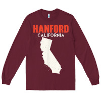 Burgundy hanford california usa state america travel californian Long Sleeve Tee - longCreatives