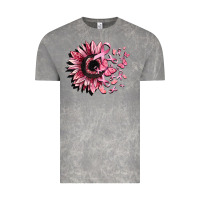 Cloud Rock cancer sunflower Vintage Tee - CowGirlArtShop