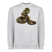 Heather Grey Rattlesnake Heavyweight Sweatshirt - LillyAllenDesigns
