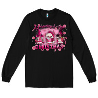 Black i'm dreaming of a pink christmas Long Sleeve Tee - FaDigitalArtStudio