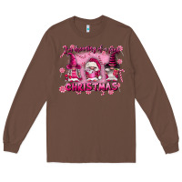 Chestnut i'm dreaming of a pink christmas Long Sleeve Tee - FaDigitalArtStudio