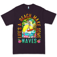 Plum Life's a beach make some waves Premium Tee - NancyCooperArtShop
