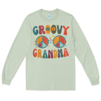 Matcha groovy grandma retro 70s peace sign design grandmother Long Sleeve Tee - longCreatives