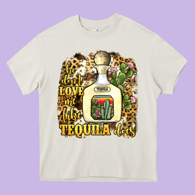 He Don't Love Me Like Tequila Does Heavy Core Tee Designed By Jahusdesignshop