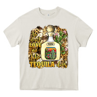 Cream he don't love me like tequila does Heavy Core Tee - JahusDesignShop