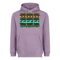 Lavender turquoise aztec bullskull and horse Heavyweight Hoodie - BarkalooDesign