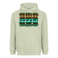Matcha turquoise aztec bullskull and horse Heavyweight Hoodie - BarkalooDesign