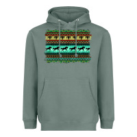 Sage turquoise aztec bullskull and horse Heavyweight Hoodie - BarkalooDesign