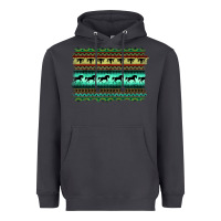 Smoke turquoise aztec bullskull and horse Heavyweight Hoodie - BarkalooDesign