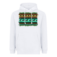 White turquoise aztec bullskull and horse Heavyweight Hoodie - BarkalooDesign