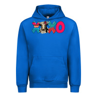 Cobalt xoxo holstein cow Urban Hoodie - AdoDesignShop