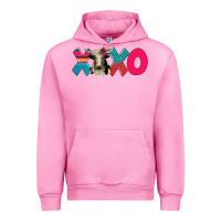 Fuchsia Pink xoxo holstein cow Urban Hoodie - AdoDesignShop