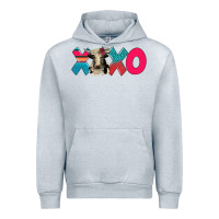 Heather Grey xoxo holstein cow Urban Hoodie - AdoDesignShop