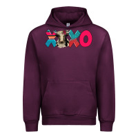 Mauve Wine xoxo holstein cow Urban Hoodie - AdoDesignShop
