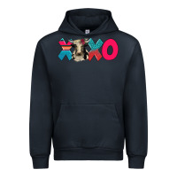 Navy xoxo holstein cow Urban Hoodie - AdoDesignShop