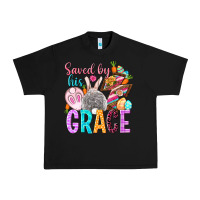 Black Saved by his grace Easter Day Urban Heavy Tee - HowdyJamesFarm
