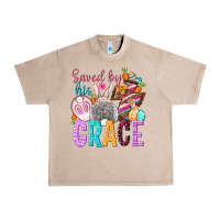 French Oak Saved by his grace Easter Day Urban Heavy Tee - HowdyJamesFarm