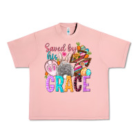 Salmon Saved by his grace Easter Day Urban Heavy Tee - HowdyJamesFarm