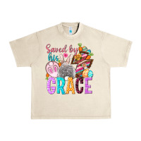 Sandshell Saved by his grace Easter Day Urban Heavy Tee - HowdyJamesFarm