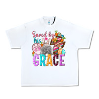 White Saved by his grace Easter Day Urban Heavy Tee - HowdyJamesFarm